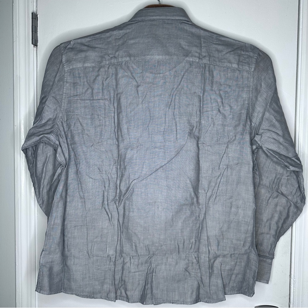 UNTUCKit Valadige Gray Long Sleeve Button Up Mens XXXL Shirt - Picture 3 of 5